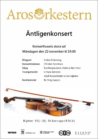 Arosorkestern Västerås Konsert 22 november 2021.
