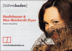 Program Bühne Baden 2014 - 2015.