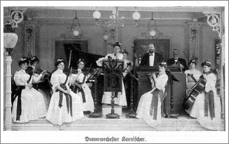 Damenorchester Hornischer slutet 1800-tal.
