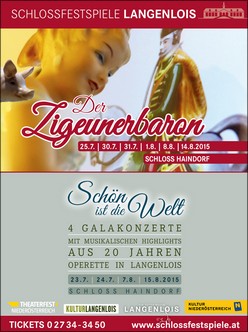 "Der Zigeunebaron", Schlossfestspiele Langenlois sommaren 2015.