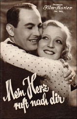 Marta Eggerth och Jan Kiepura i "Mein Herz ruft nach dir". Film från 1934. Filmprogram arkiv EA Musik HB.