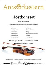 Höstkonsert Arosorkestern Västerås Konserthus 6 november 2017.
