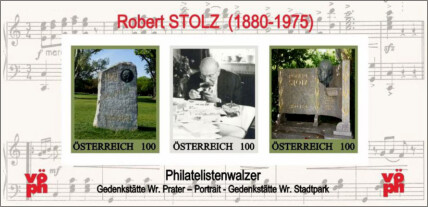 Robert Stolz (1880-1975). Frimärken.