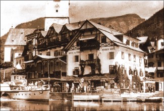 Hotel Weisses Rössl, St Wolfgang cirka 1930.