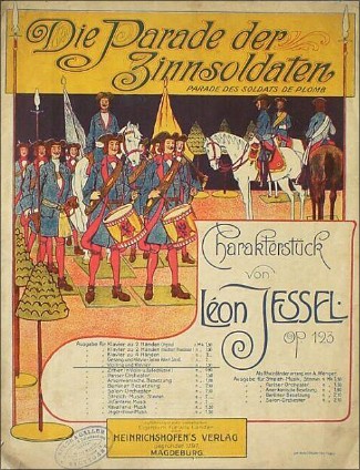Léon Jessel, "Die Parade der Zinnsoldaten". Notblad 1911. Bildkälla: Fri.