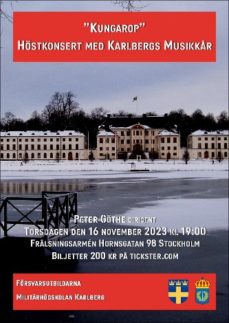 Karlbergs Musikkår, Höstkonsert 2023. Bild: Edition Allegro Musik HB.