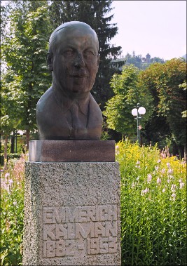Emmerich Kálmán. Byst, Kurpark, Bad Ischl.