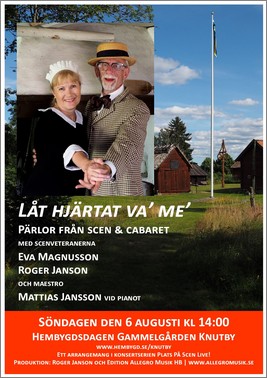 "Låt hjärtat va' me'". Hembygdsgården Knutby 6 augusti 2023.