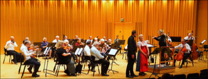 Västerås Konserthus. Kulturnatt Västerås 2025. Arosorkestern. Eva Magnusson, Markus Norrman och Helen Grönberg.