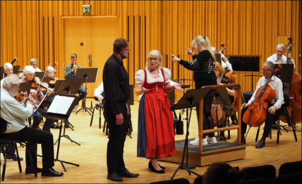 Västerås Konserthus. Kulturnatt Västerås 2025. Eva Magnusson, Markus Norrman och Helen Grönberg.