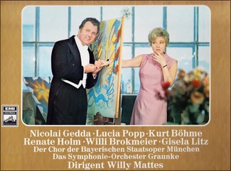"Der Graf von Luxemburg". Nicolai Gedda, Lucia Popp. LP L 0037.