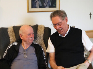 Lars-Gunnar Björklund och Bo Magnusson 2025-08-22. Bild: Edition Allegro Musik HB.