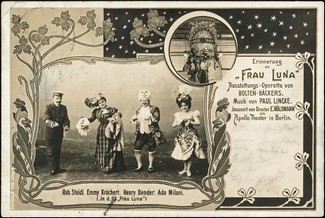 "Frau Luna" med musik av Paul Lincke (1866-1946), Apollo Theater, Berlin 1899.