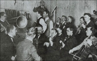 Akustisk inspelning av operett i början av 1900-talet.