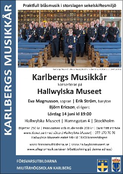 Karlbergs Musikkår på Hallwylska Palatset 14 juni 2014.