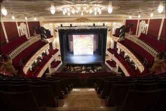 Stadttheater Baden bei Wien, Österrike. Salongen.