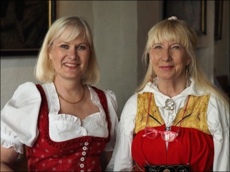 Västerås, Slottet. Eva Magnusson och Helen Grönberg. 2017-06-06. Bild: EA Musik HB.