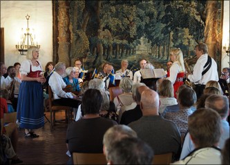 Västerås, Slottet. Eva Magnusson, Helen och Bo Grönberg. 2017-06-06. Bild: EA Musik HB.