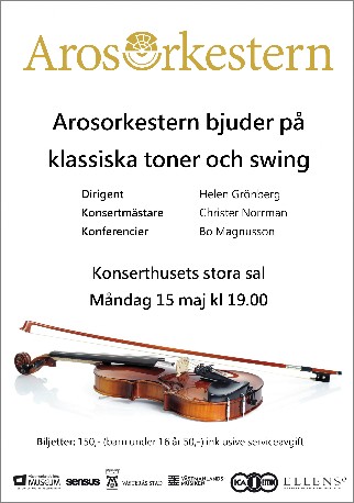 Arosorkestern med Vårkonsert 2023 i Västerås Konserthus.