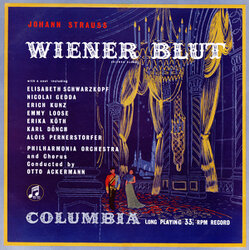 Johann Strauss Sohn, "Wiener Blut", Schwarzkopf, Gedda.